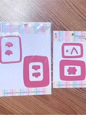 Dress My Craft Basic Designer Metal Die Set Lot Cute Frames With Clouds New